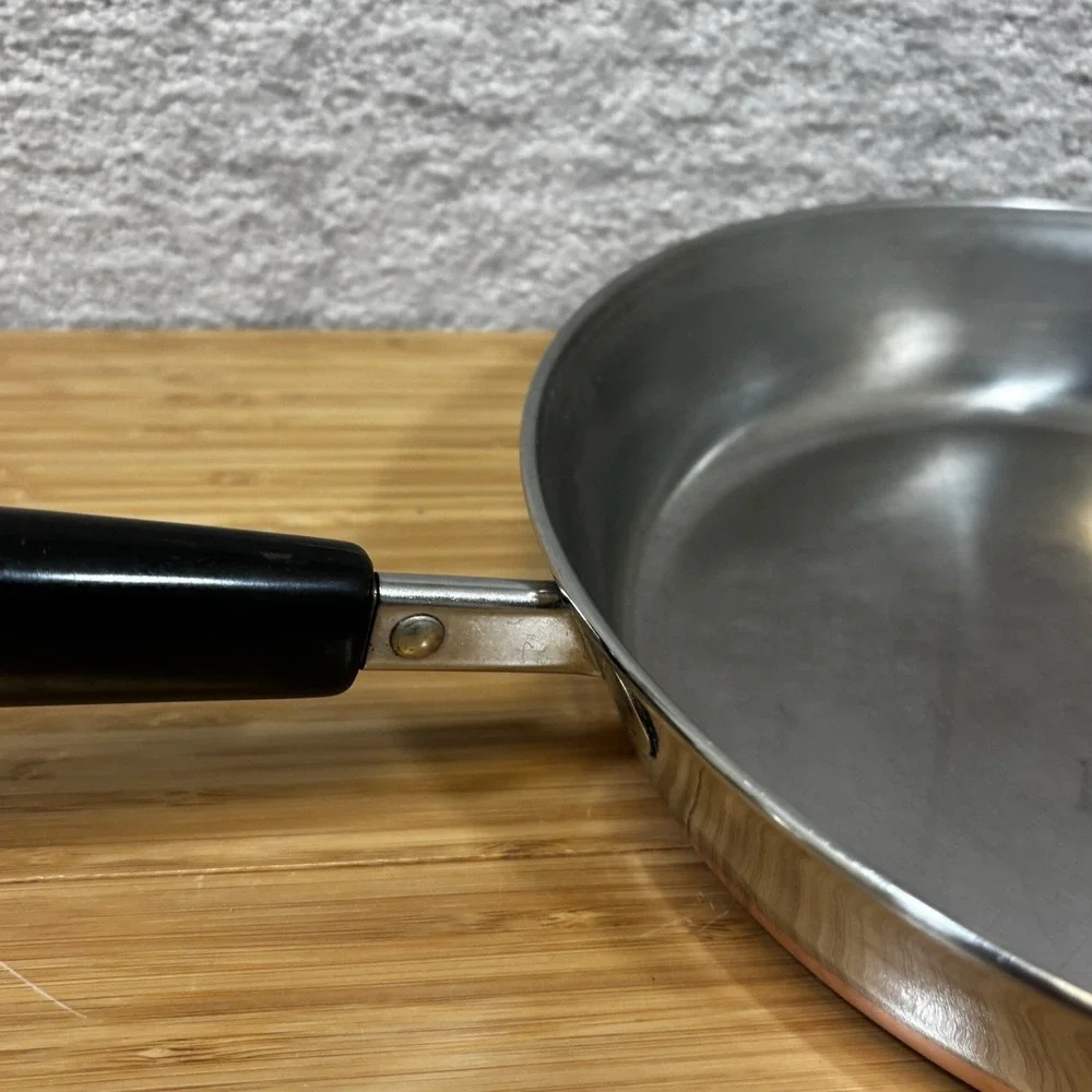 Vtg Revere Ware 1801 Copper Bottom 10